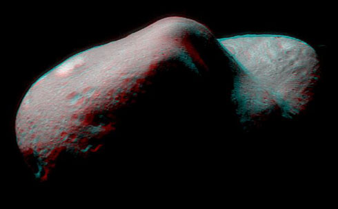 Eros, image anaglyphe