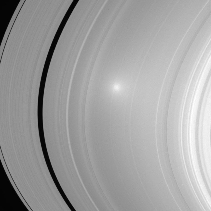 Un phénomène rare observé par Cassini dans l'anneau A