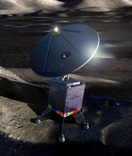 Concept de l' International Lunar Observatory d'observatoire lunaire