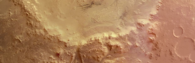 Le sourire martien (cratère Galle)