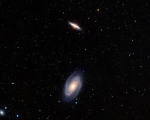 La paire de galaxies M81/M82 du Groupe de M81