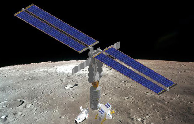 Projet de base spatiale en orbite lunaire 