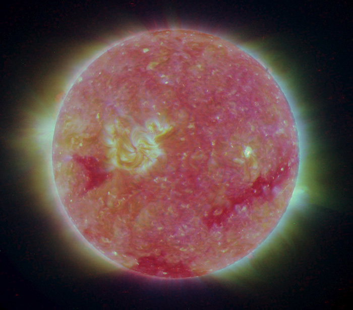 Image en 3-D du Soleil