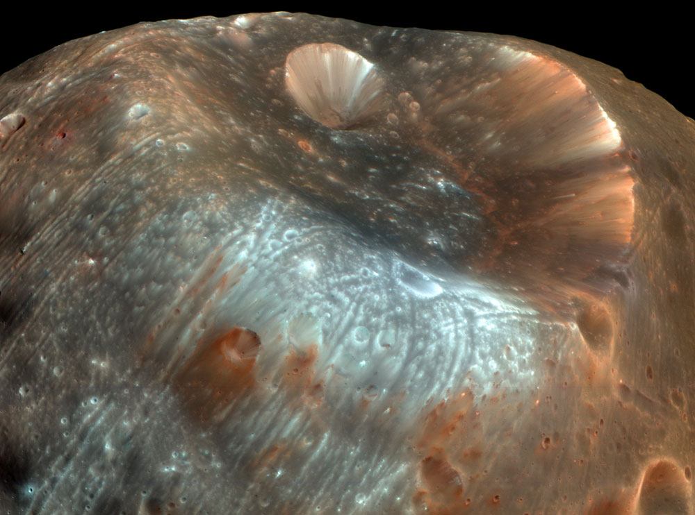 Phobos vu par Mars Reconnaissance Orbiter