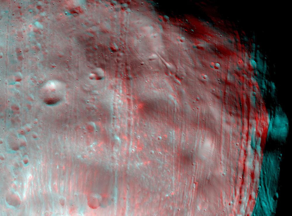 Phobos vu par Mars Reconnaissance Orbiter