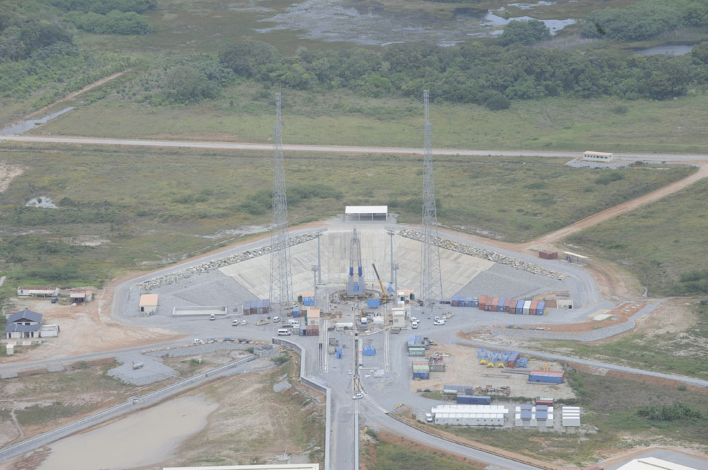 Etat d'avancement du chantier Soyouz à Kourou