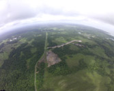 Vue arérienne du site du Soyouz à Kourou