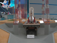 Maquette du pas de tir de Soyouz à Kourou