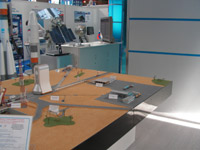 Maquette du pas de tir de Soyouz à Kourou