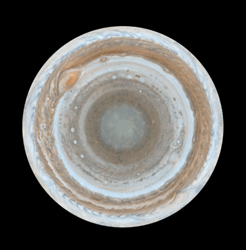 Le pôle Sud de Jupiter