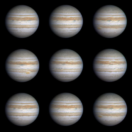 La rotation complète, en images, de Jupiter 