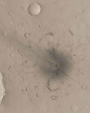 Nouveau cratère d'impact dans Arabia Terra