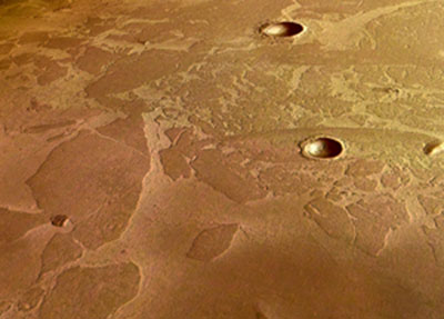 La paléo-mer gelée d'Elysium Planitia découverte en 2005