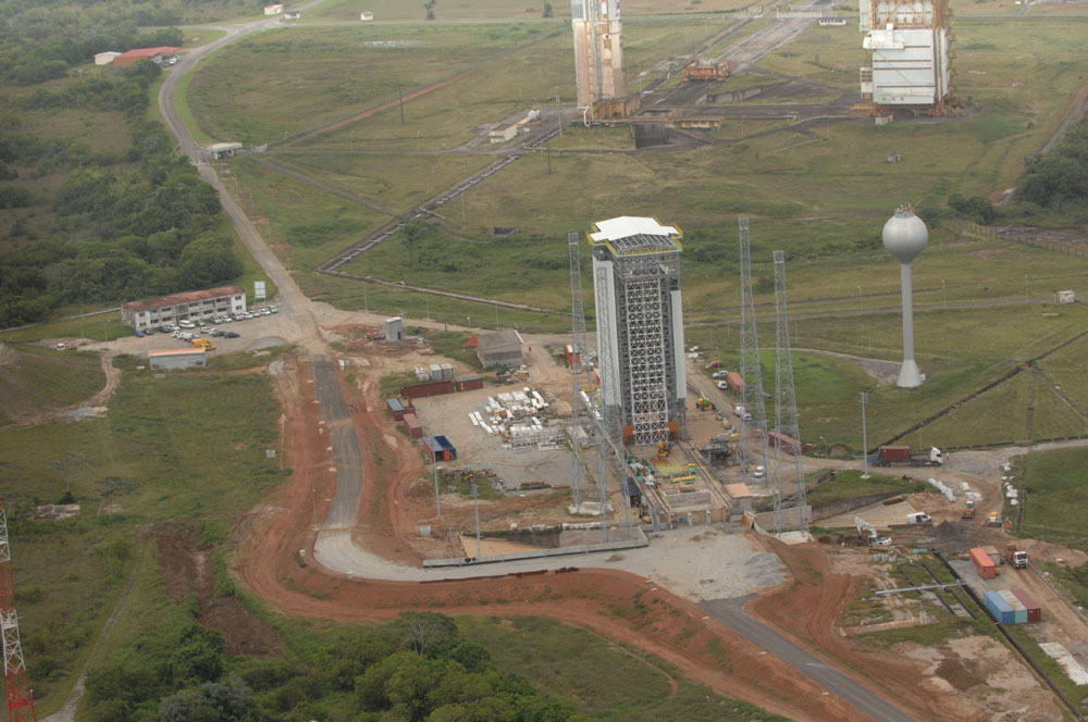 Vue aérienne de la Zone de lancement Vega (ZLV)