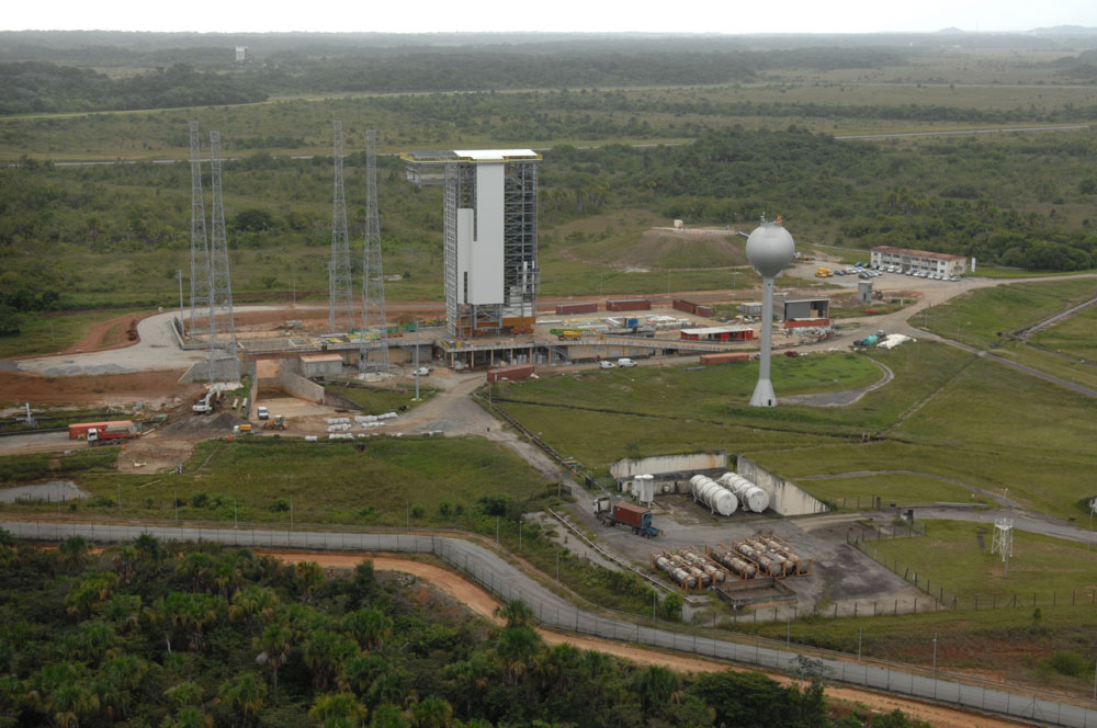 Vue aérienne de la Zone de lancement Vega (ZLV)