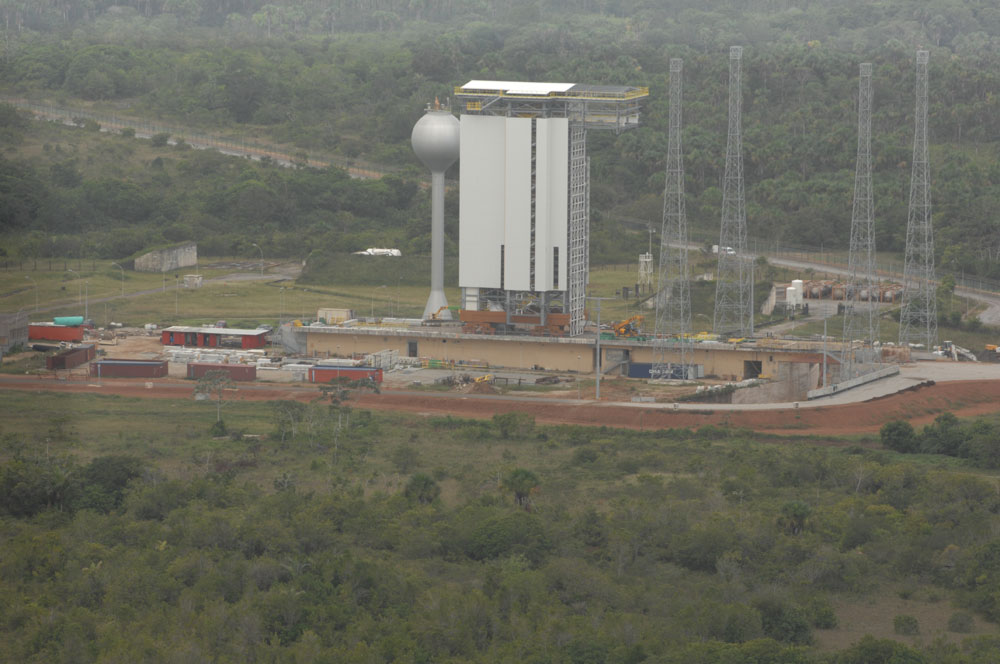 Vue aérienne de la Zone de lancement Vega (ZLV)