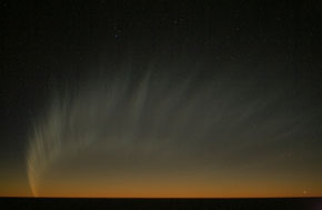 La queue de la comète McNaught