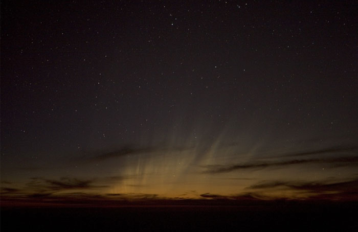 La queue de la comète McNaught 