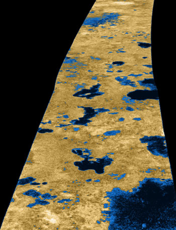 Des lacs de méthane liquide sur Titan
