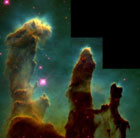 La nébuleuse de l'Aigle vue par Hubble en 1995