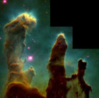 La nébuleuse de l'Aigle vue par Hubble en 1995