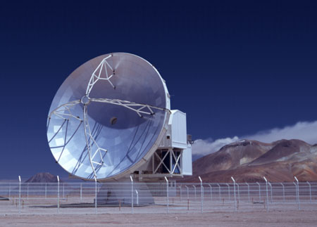APEX, un télescope submillimétrique de 12 m