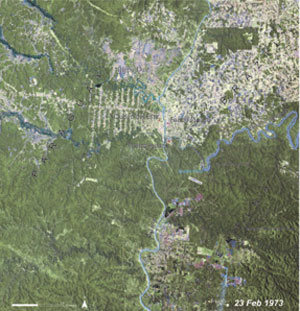 Frontière entre le Brésil, le Paraguay et l'Argentine