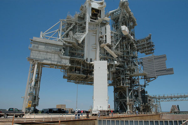 Le container renfermant la charge utile de STS-121 