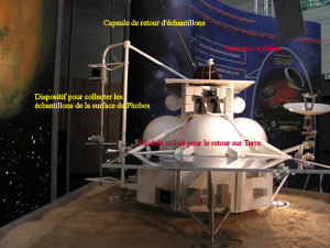 Maquette de la sonde russe Phobos-Grunt