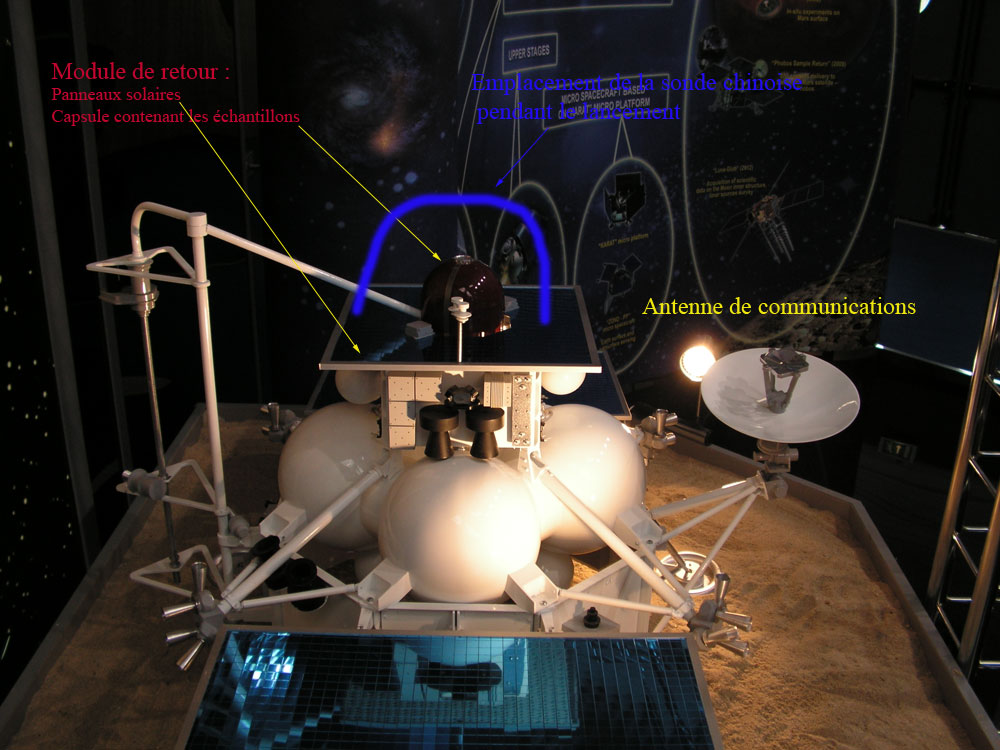 Maquette de la sonde russe Phobos-Grunt