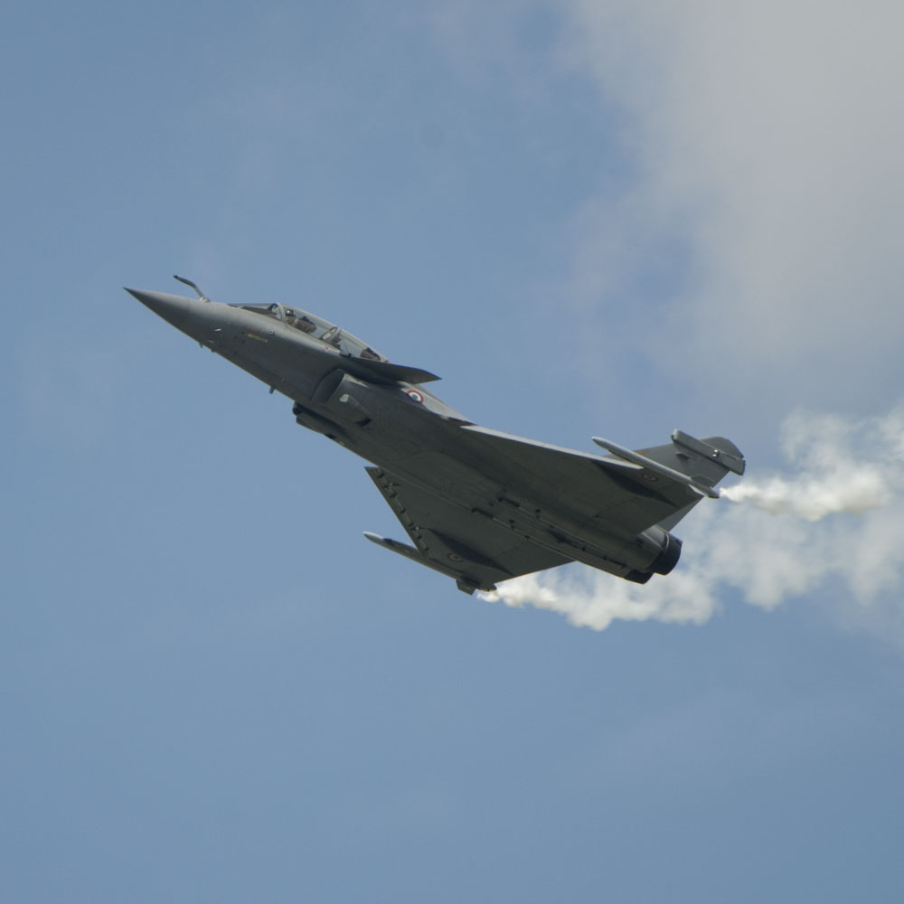 Le Rafale, une des grandes vedettes du Salon