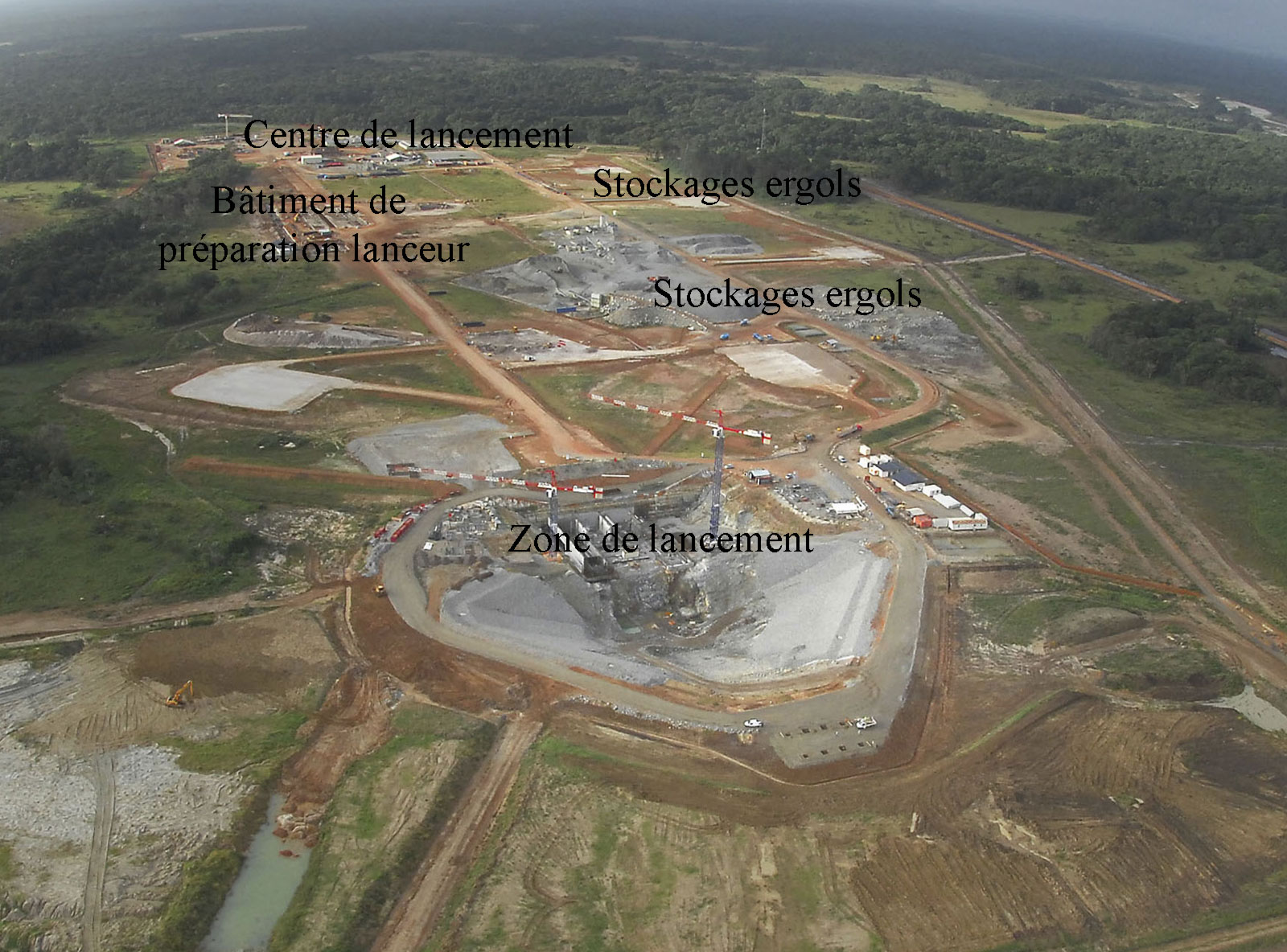 Etat d'avancement du chantier Soyouz à Kourou