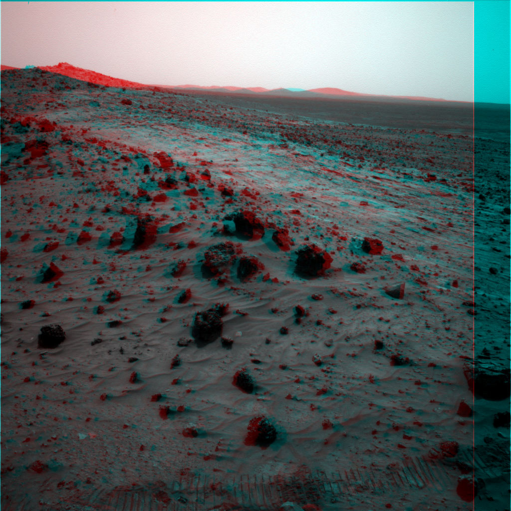 Les paysages martiens environnants Spirit, le rover de la NASA