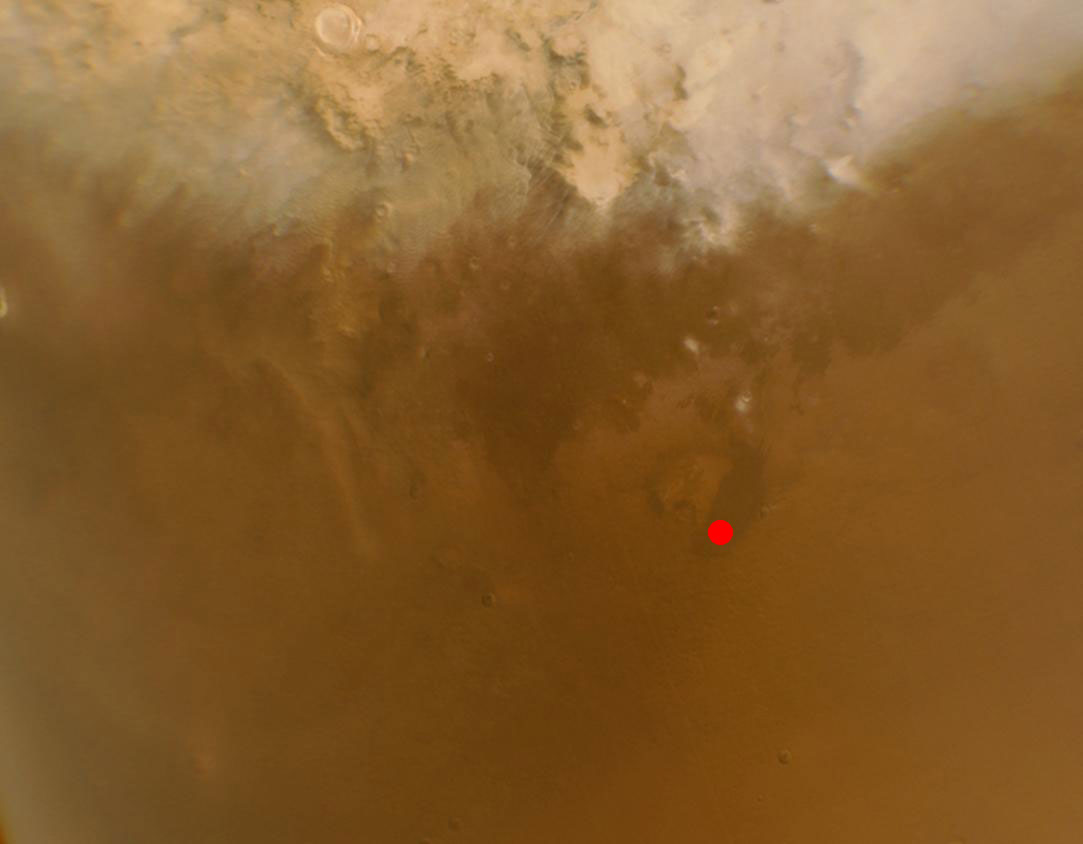 Phoenix : Tourbillons de poussière au-dessus du site d'atterrissage