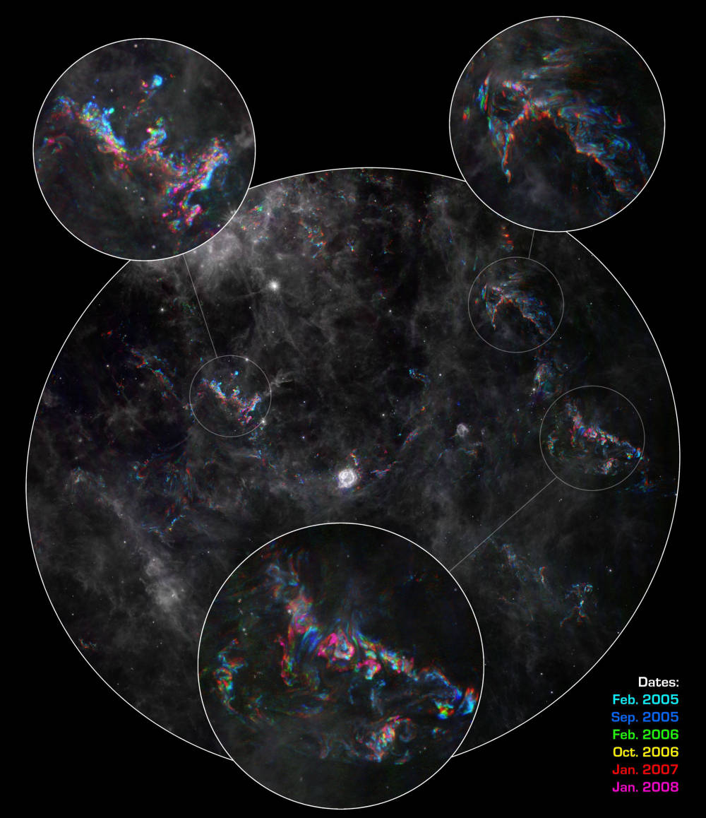 Echos de lumière provenant de l’explosion de Cassiopée A