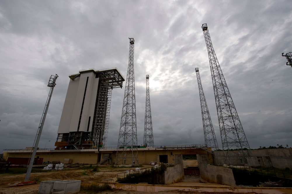 Etat d'avancement du chantier Vega à Kourou (mars 08)