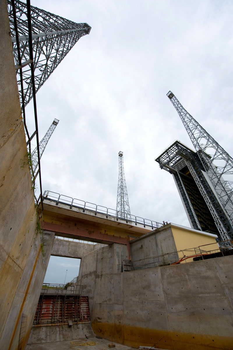 Etat d'avancement du chantier Vega à Kourou (mars 08)