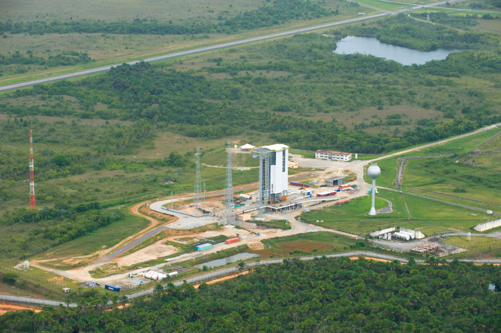 Etat d'avancement du chantier Vega à Kourou (mars 08)