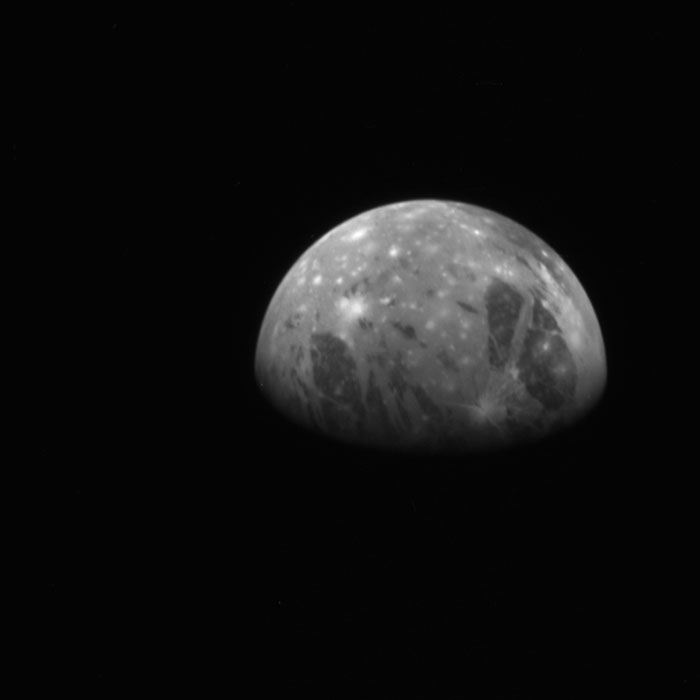 Ganymède vu par New Horizons