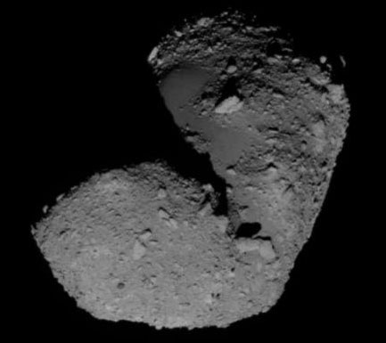 Détails de la surface de l'astéroïde Itokawa