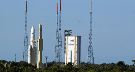 Ariane 5 ECA sur son pas de tir