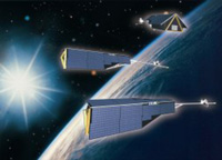 Les trois satellites de la constellation Swarm