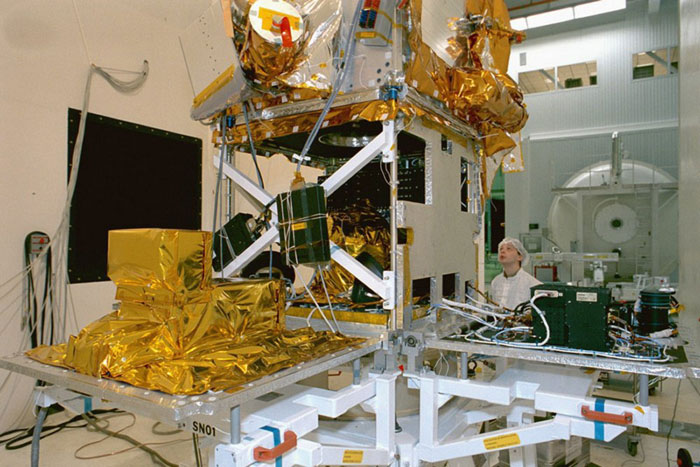 Plateforme Proteus ouverte du satellite d'océanographie Jason