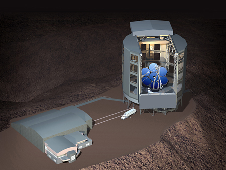 Vue d'artiste du Grand Telescope Magellan