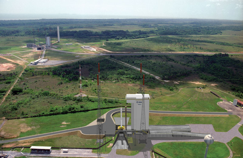 La Zone de lancement Vega (vue d'artiste)