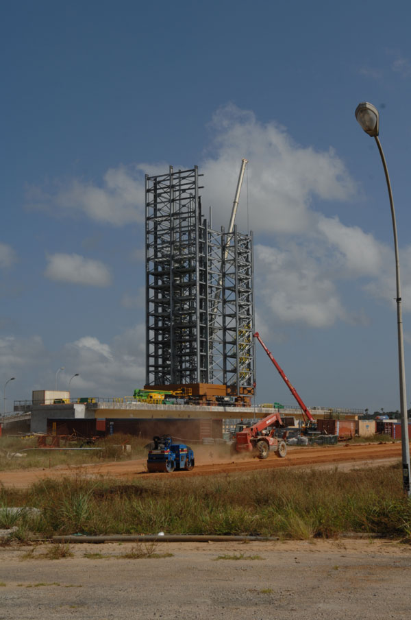La Zone de lancement Vega en construction (septembre 2007)