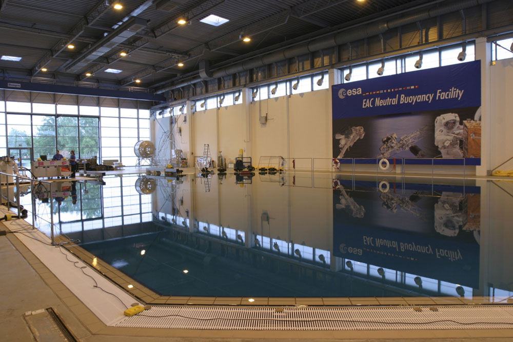 La piscine du Centre des astronautes européens