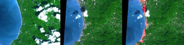 Images satellites de l'île de Phuket (Thaïlande) 