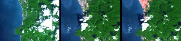 Images satellites de l'île de Phuket (Thaïlande) 