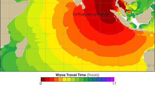 Les cartes du tsunami et du tremblement de Terre du 26 décembre 2004 